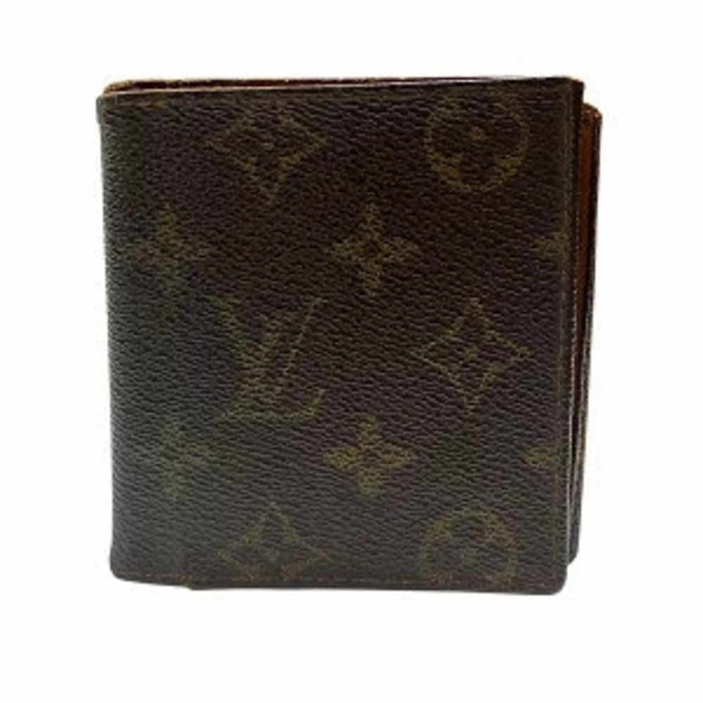 Louis Vuitton Monogram Portefeuille Cartes Blue Bi fold Wallet